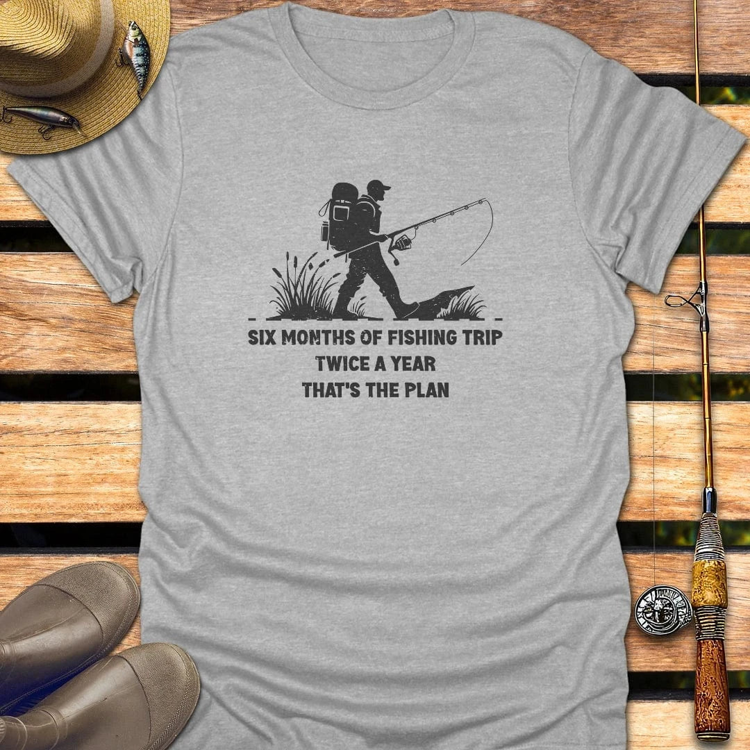 TRIP T-Shirt FISHING T-Shirt Sport Grey / S