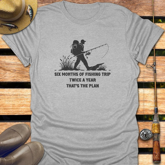 TRIP T-Shirt FISHING T-Shirt Sport Grey / S