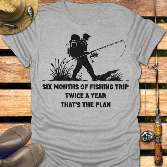 TRIP T-Shirt FISHING T-Shirt Sport Grey / S