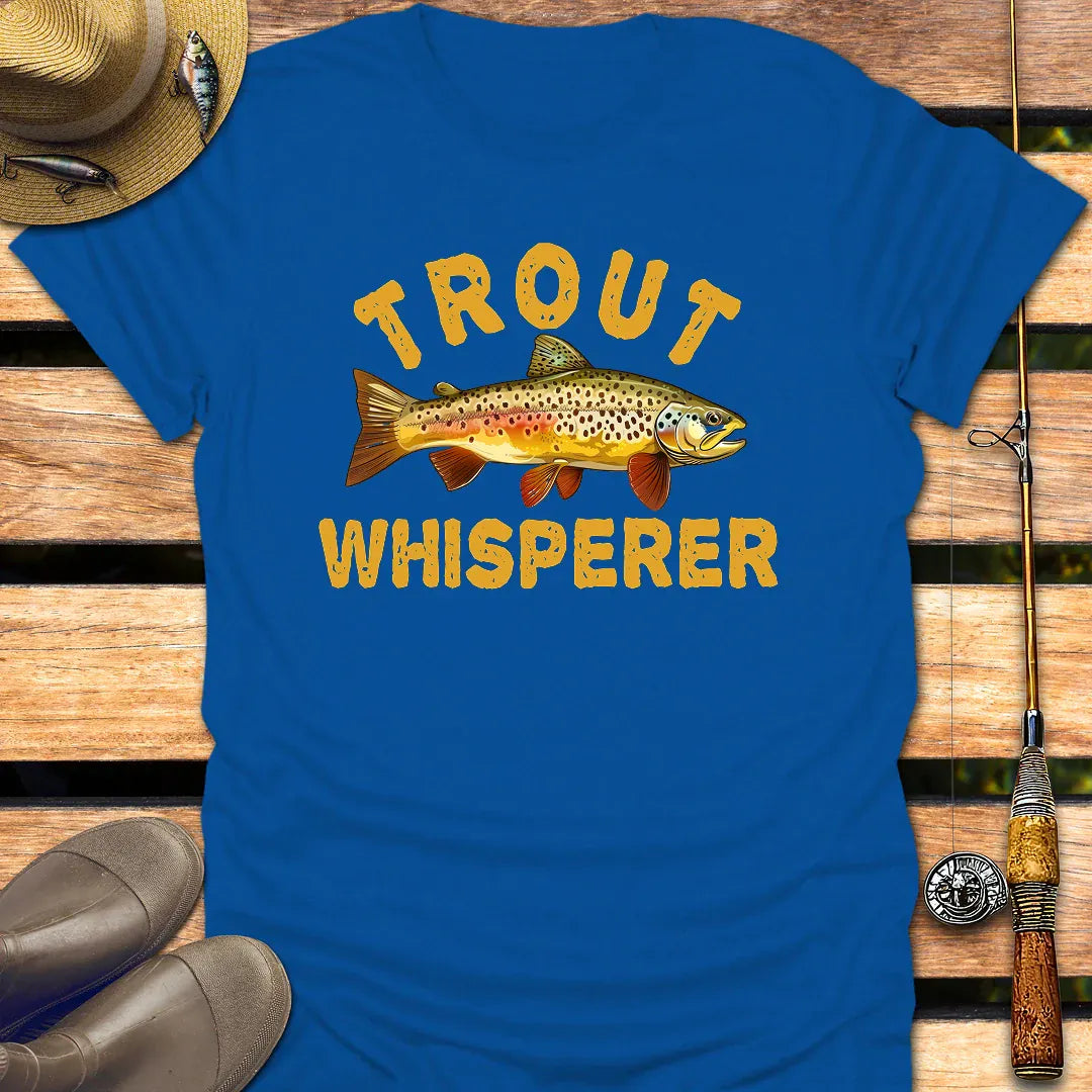 TROUT WHISPERER T-Shirt FISHING T-Shirt Royal / S