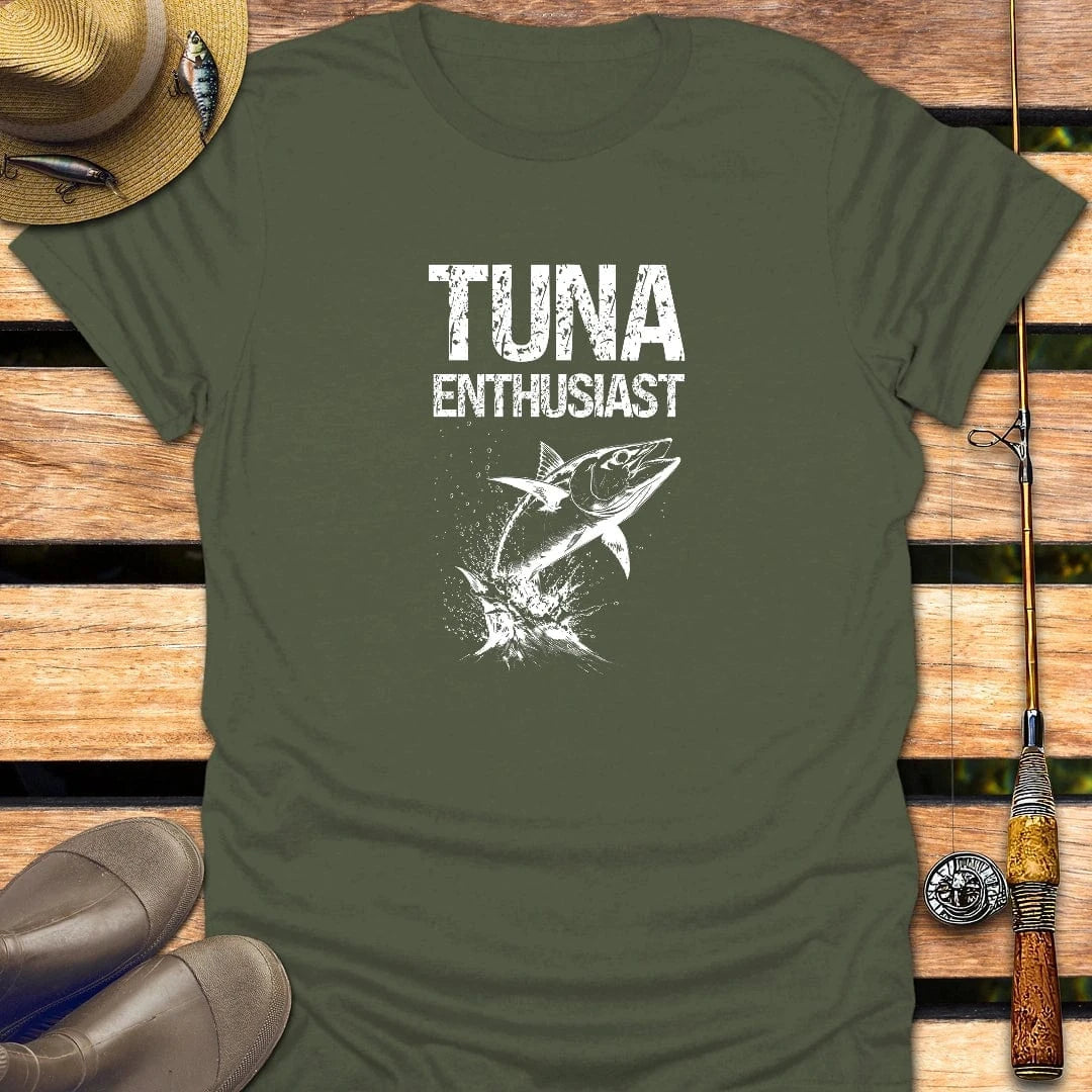 TUNA T-Shirt FISHING T-Shirt Military Green / S