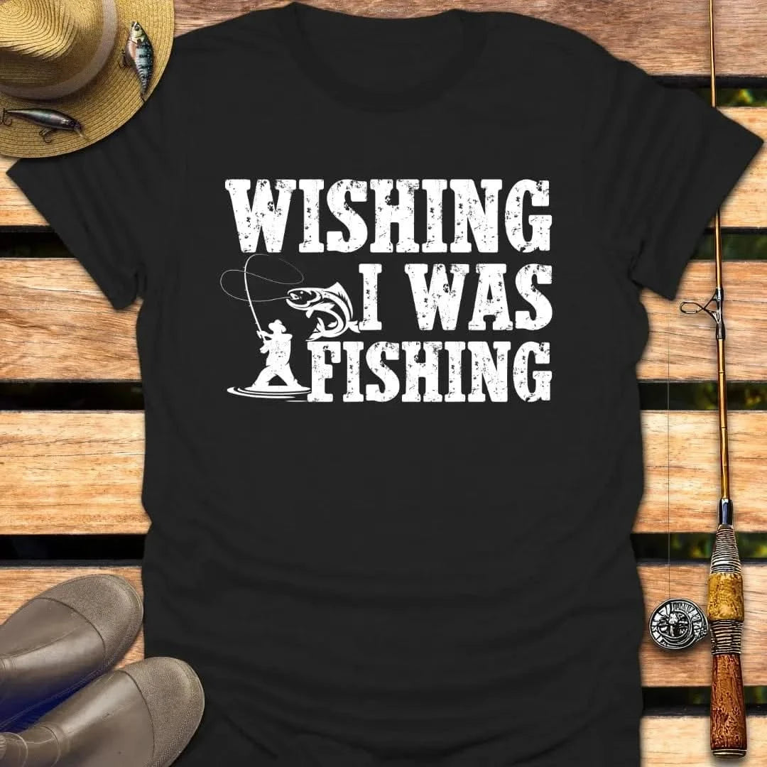 WISHING T-Shirt FISHING T-Shirt Black / S