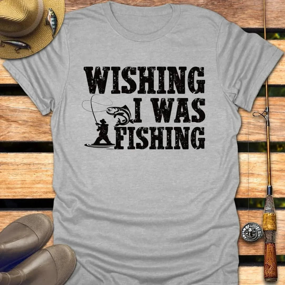 WISHING T-Shirt FISHING T-Shirt Sport Grey / S