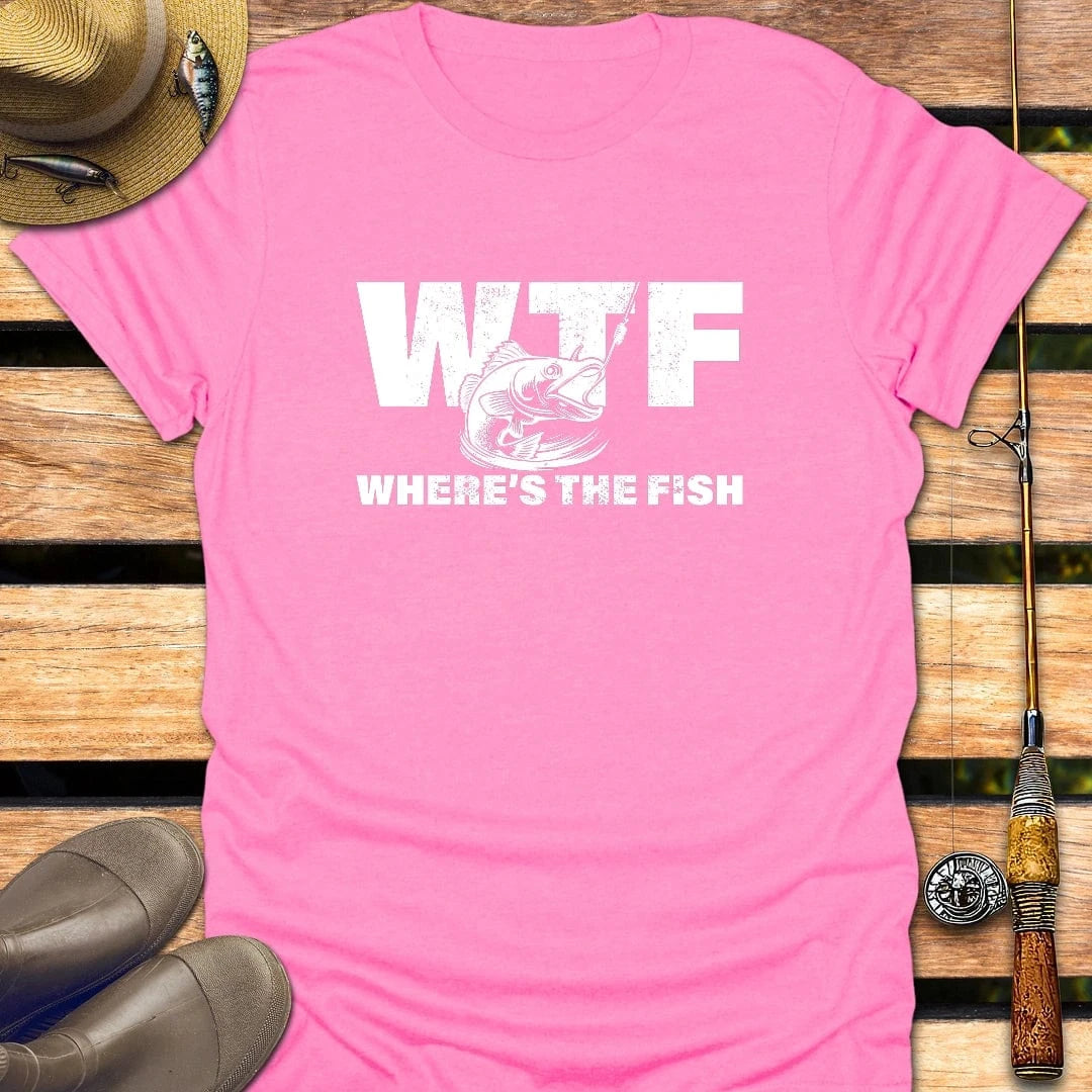 WTF T-Shirt FISHING T-Shirt Azalea / S