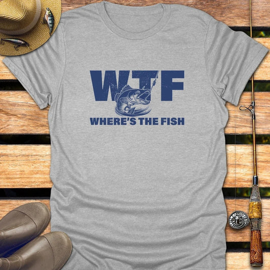 WTF T-Shirt FISHING T-Shirt Sport Grey / S